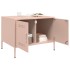 Mesa de centro acero rosa 68x50x50,5