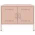 Mesa de centro acero rosa 68x50x50,5