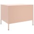 Mesa de centro acero rosa 68x50x50,5