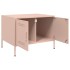 Mesa de centro acero rosa 68x50x50,5