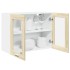 Armario colgante cristal y aglomerado roble sonoma 80x31x60