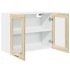 Armario colgante cristal y aglomerado roble sonoma 80x31x60