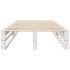 Estructura de cama sin colchón madera maciza blanca 75x190