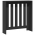 Cubierta de radiador madera de ingeniería negro 78x20x82