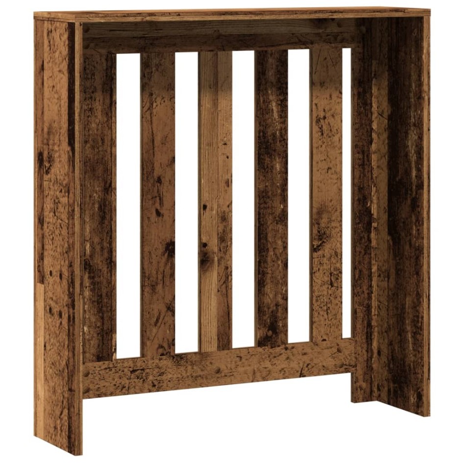 Cubierta de radiador madera color envejecido 78x20x82