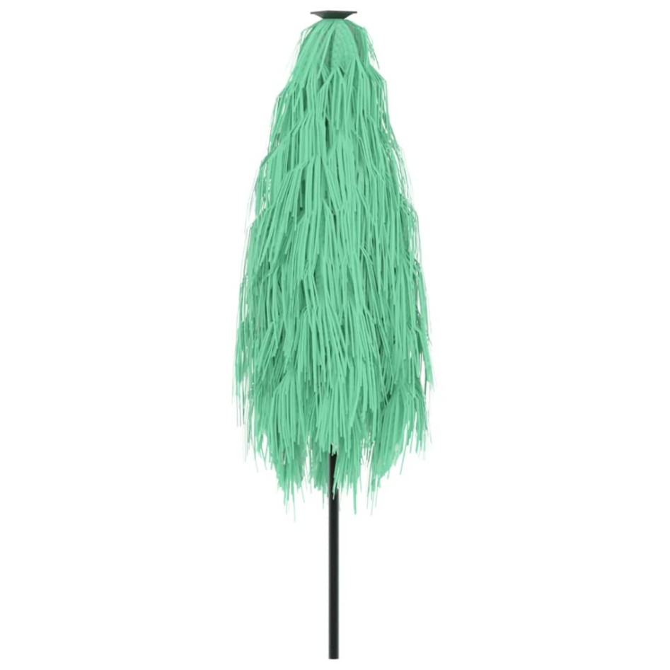 Sombrilla de jardín con poste de acero verde 288x288x225