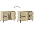 Armario de lavabo madera contrachapada roble Sonoma 80x33x60