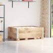 Collares de palets 2 unidades madera maciza de pino 120x80 cm