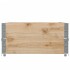 Collares de palets 2 unidades madera maciza de pino 120x80