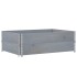 Collares de palets 2 uds madera maciza de pino gris 120x80