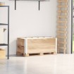 Collares de palets 2 unidades madera maciza de pino 100x50 cm
