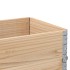 Collares de palets 2 unidades madera maciza de pino 100x50