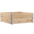 Collares de palets 2 unidades madera maciza de pino 100x100