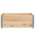 Collares de palets 2 unidades madera maciza de pino 100x100