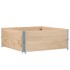Collares de palets 2 unidades madera maciza de pino 100x100