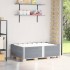Collares de palets 2 uds madera maciza de pino gris 150x100