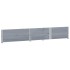 Collares de palets 2 uds madera maciza de pino gris 150x100