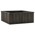 Arriate de madera maciza de pino gris oscuro 74x77x30