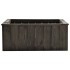Arriate de madera maciza de pino gris oscuro 74x77x30