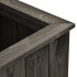 Arriate de madera maciza de pino gris oscuro 74x77x30