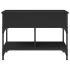 Mesa de centro madera de ingeniería y metal negro 70x50x50