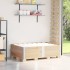 Collares de palets 2 unidades madera maciza de pino 150x100