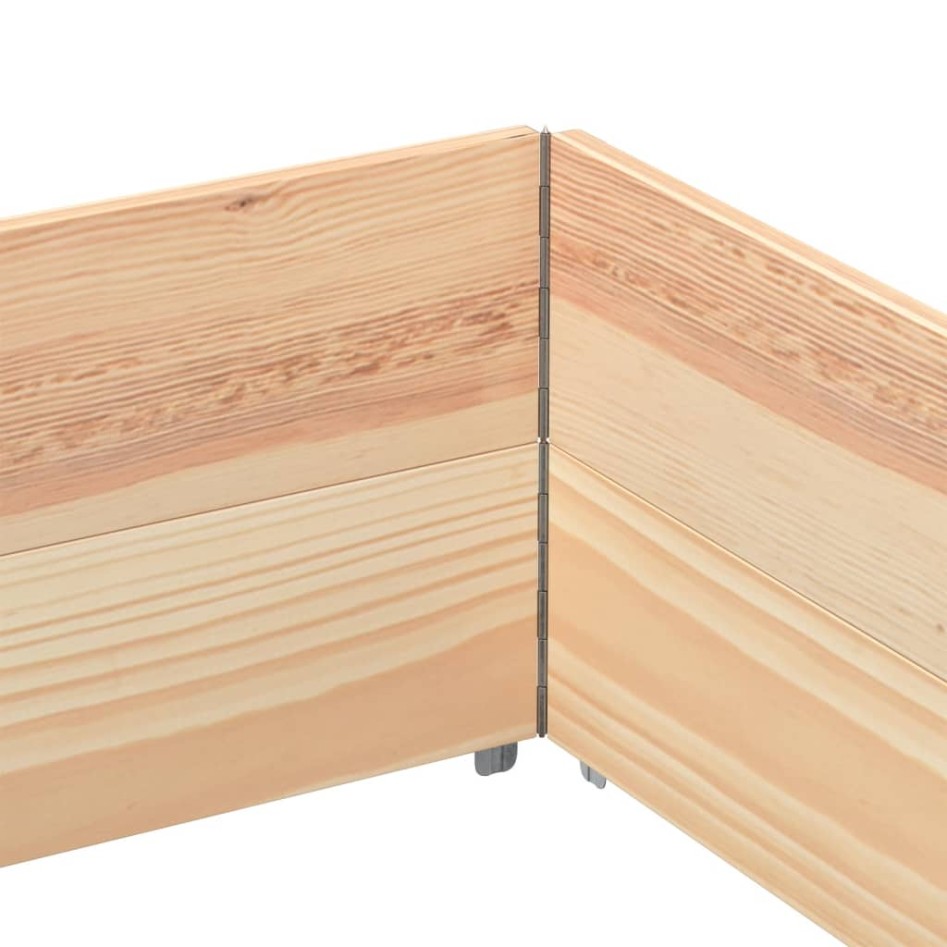 Collares de palets 2 unidades madera maciza de pino 150x100