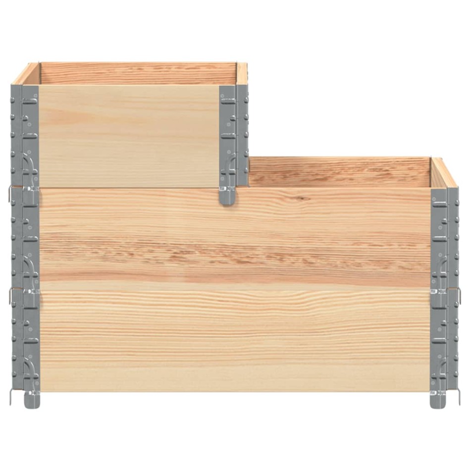 Arriate elevado de 3 niveles madera maciza de pino 120x80