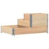 Arriate elevado de 3 niveles madera maciza de pino 120x80