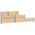 Arriate elevado de 3 niveles madera maciza de pino 120x80