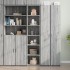 Aparador alto madera de ingeniería gris Sonoma 40x41x185