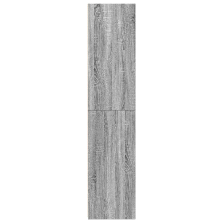 Aparador alto madera de ingeniería gris Sonoma 40x41x185