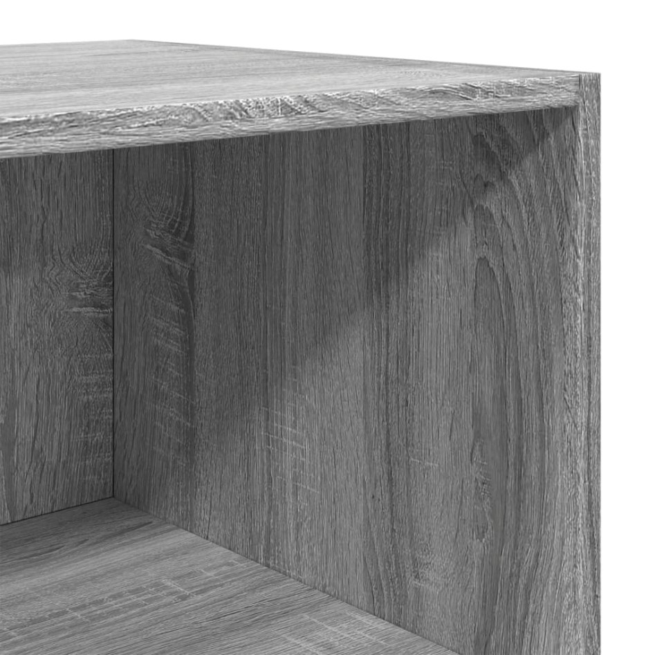 Aparador alto madera de ingeniería gris Sonoma 40x41x185