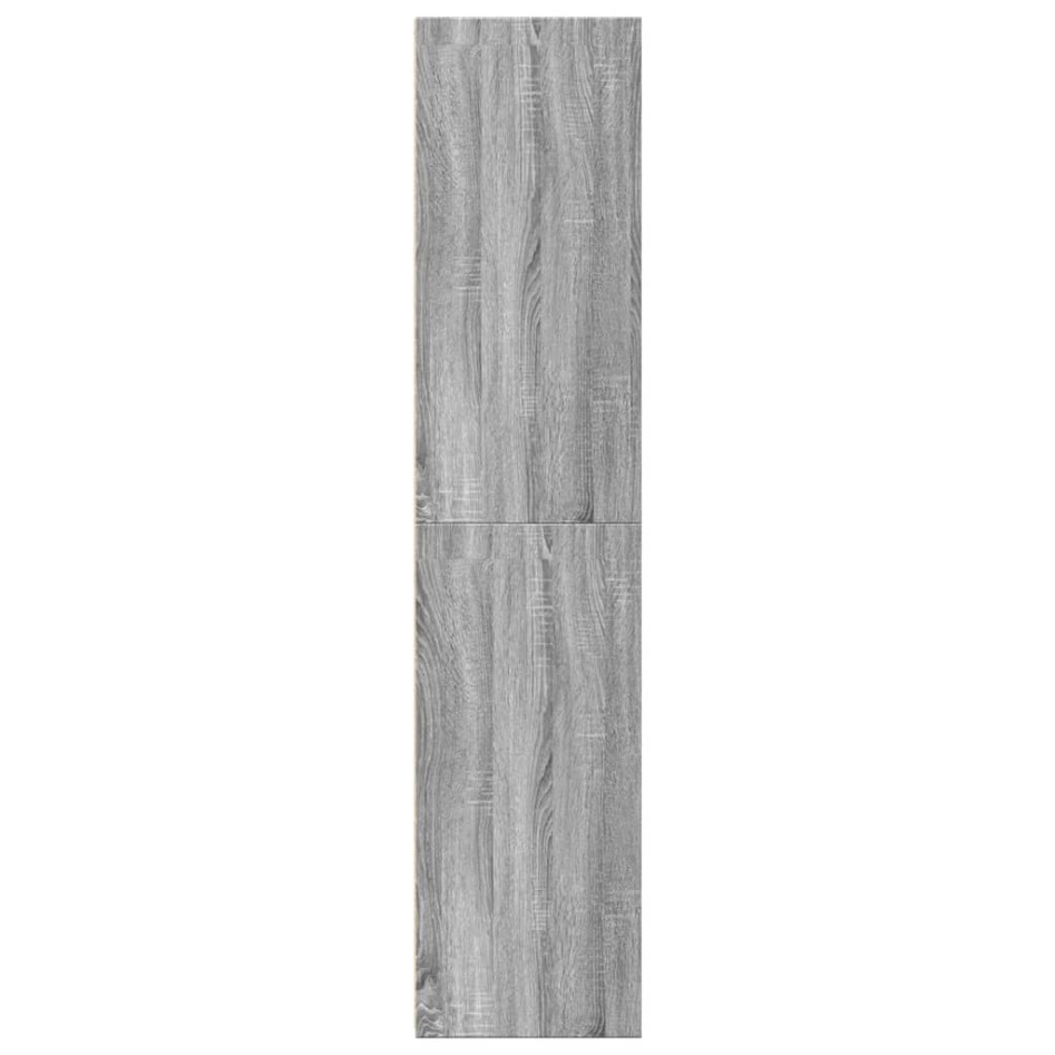 Aparador alto madera de ingeniería gris Sonoma 45x41x185