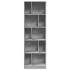 Estantería madera de ingeniería gris hormigón 57x28,5x174