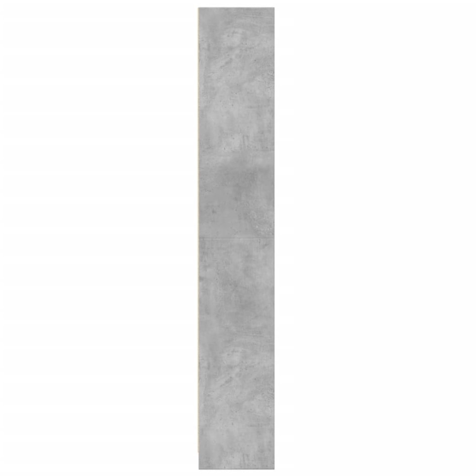 Estantería madera de ingeniería gris hormigón 57x28,5x174