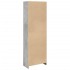 Estantería madera de ingeniería gris hormigón 57x28,5x174