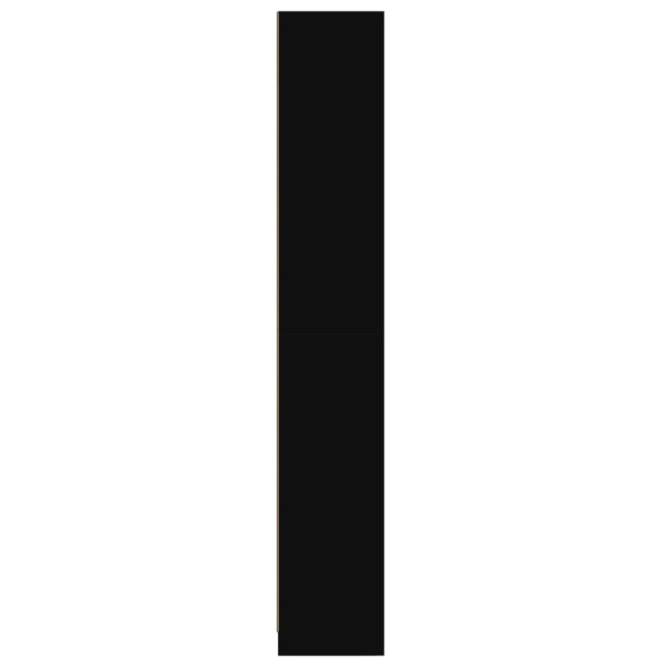 Estantería madera de ingeniería negro 57x28,5x174