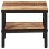 Mesa de centro de madera maciza de mango rugosa 35x35x30