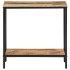 Mesa consola madera maciza de mango rugosa 70x35x70