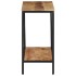 Mesa consola madera maciza de mango rugosa 70x35x70