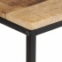 Mesa consola madera maciza de mango rugosa 70x35x70