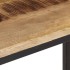 Mesa consola madera maciza de mango rugosa 70x35x70