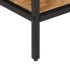 Mesa consola madera maciza de mango rugosa 70x35x70