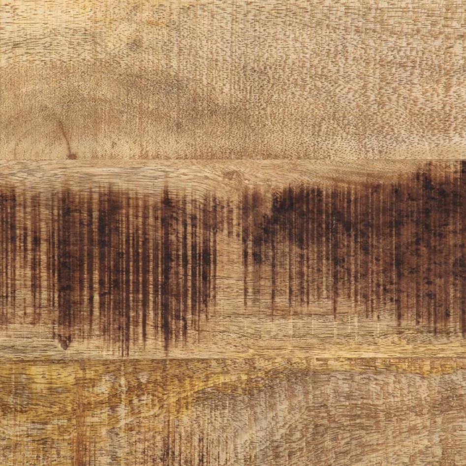 Mesa consola madera maciza de mango rugosa 70x35x70