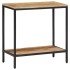 Mesa consola madera maciza de mango rugosa 70x35x70
