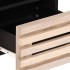 Mueble de TV madera maciza de mango blanco 70x34x46