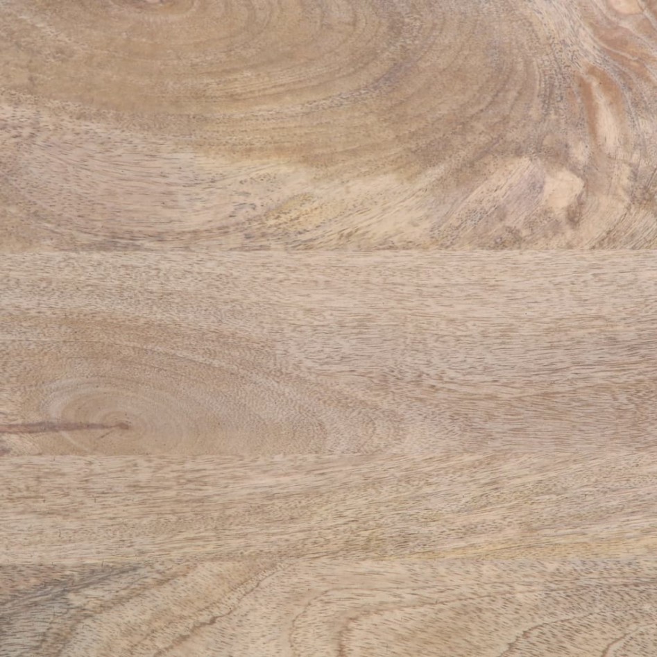 Mueble de TV madera maciza de mango blanco 70x34x46