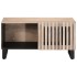 Mesa de centro de madera maciza de mango blanca 80x51x40