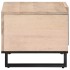 Mesa de centro de madera maciza de mango blanca 80x51x40